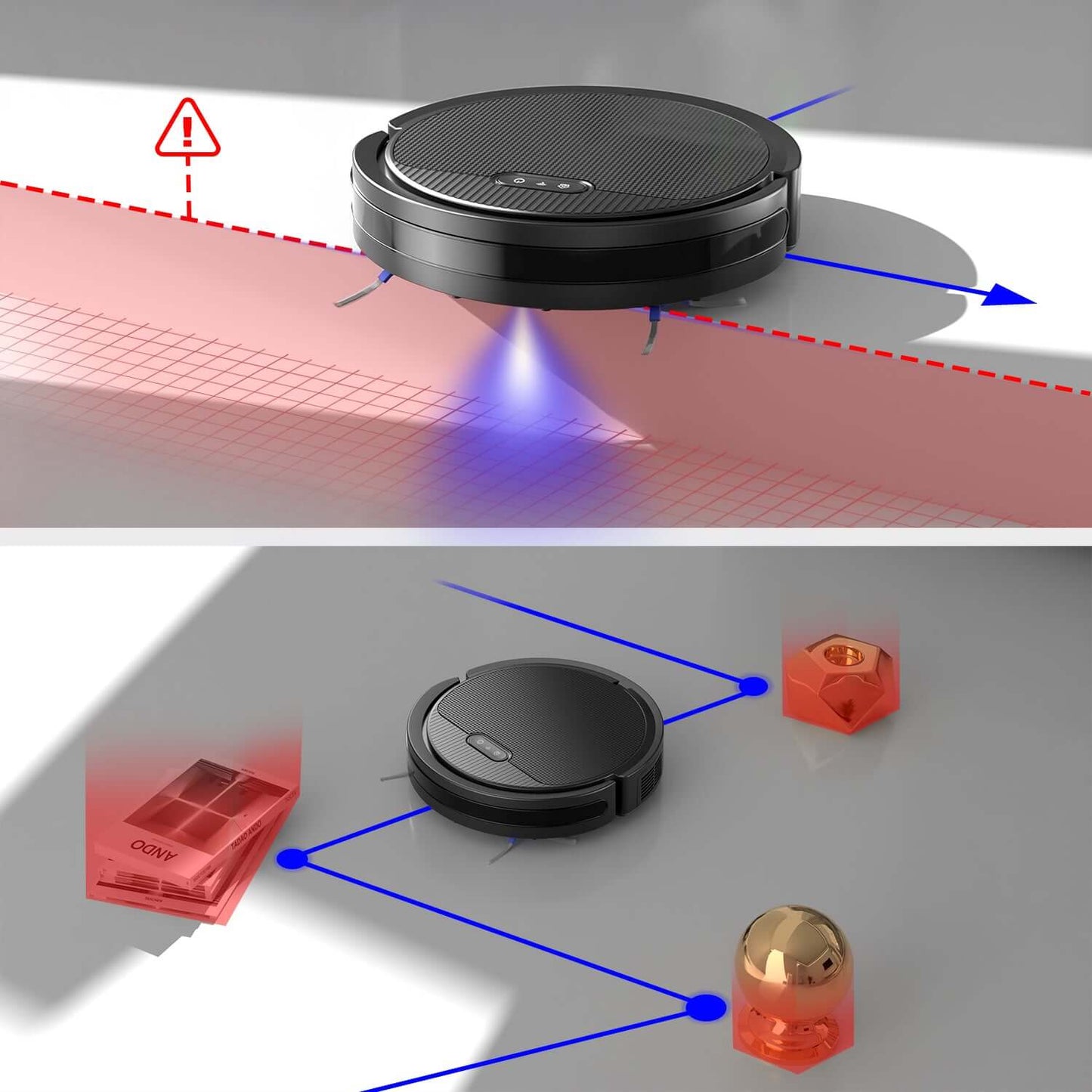3-in-1 Robot Vacuum and Mop Robot Vacuum And Mop, 3 In 1 Combo Clean | Ectron Online
