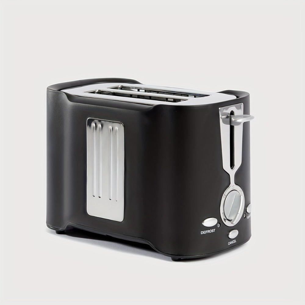 2-Slice Stainless Steel Toaster - Wide Slot Bread Toaster