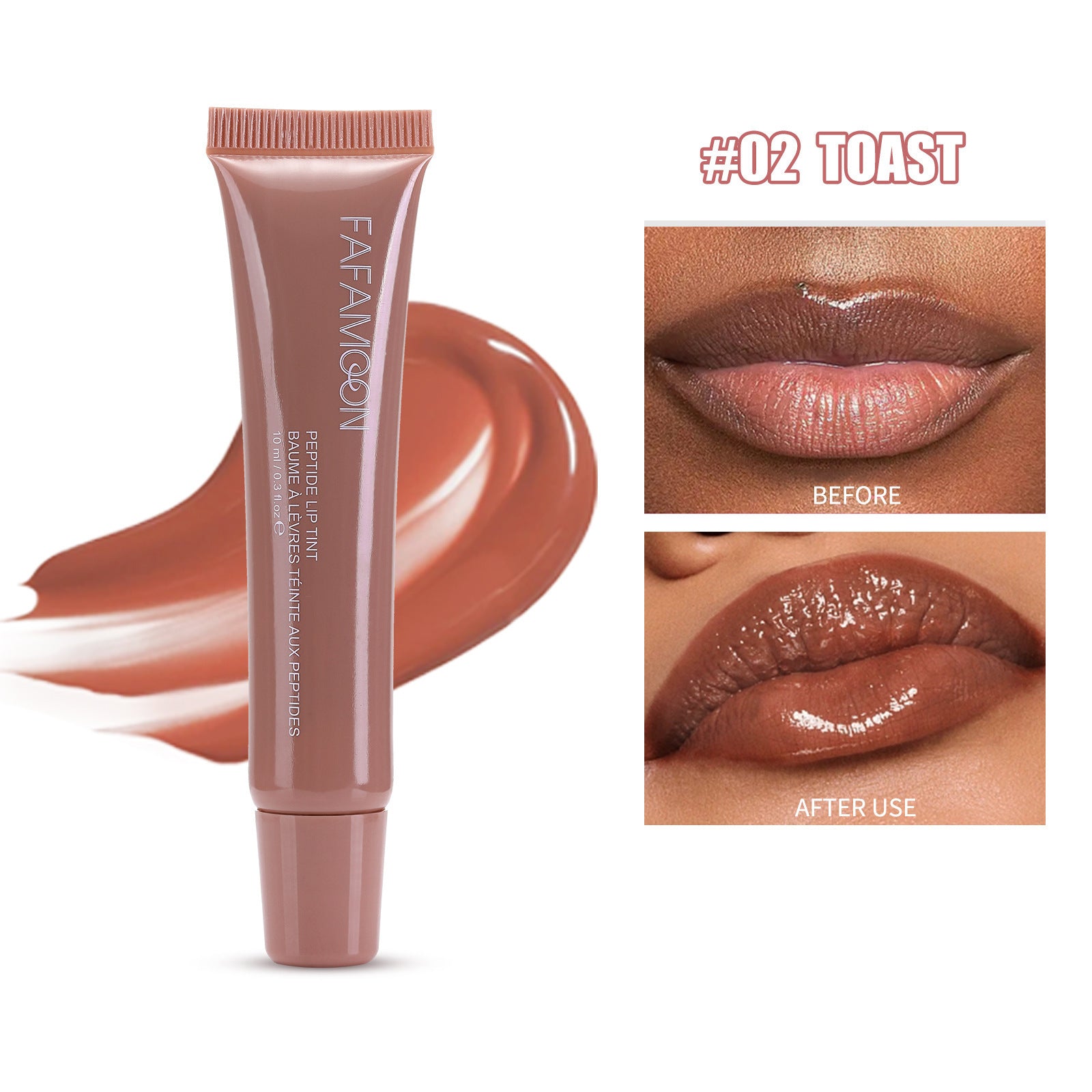 Glossy Waterproof Lip Glaze – Long-Lasting Tea Red Lipstick Glossy Lip Glaze Waterproof Long Lasting | Ectron Online
