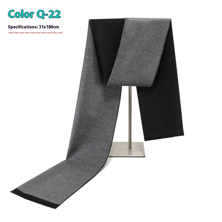New Men's Cashmere-Like Striped Scarf New Men's Winter Warm Cashmere-like Stri | Ectron Online