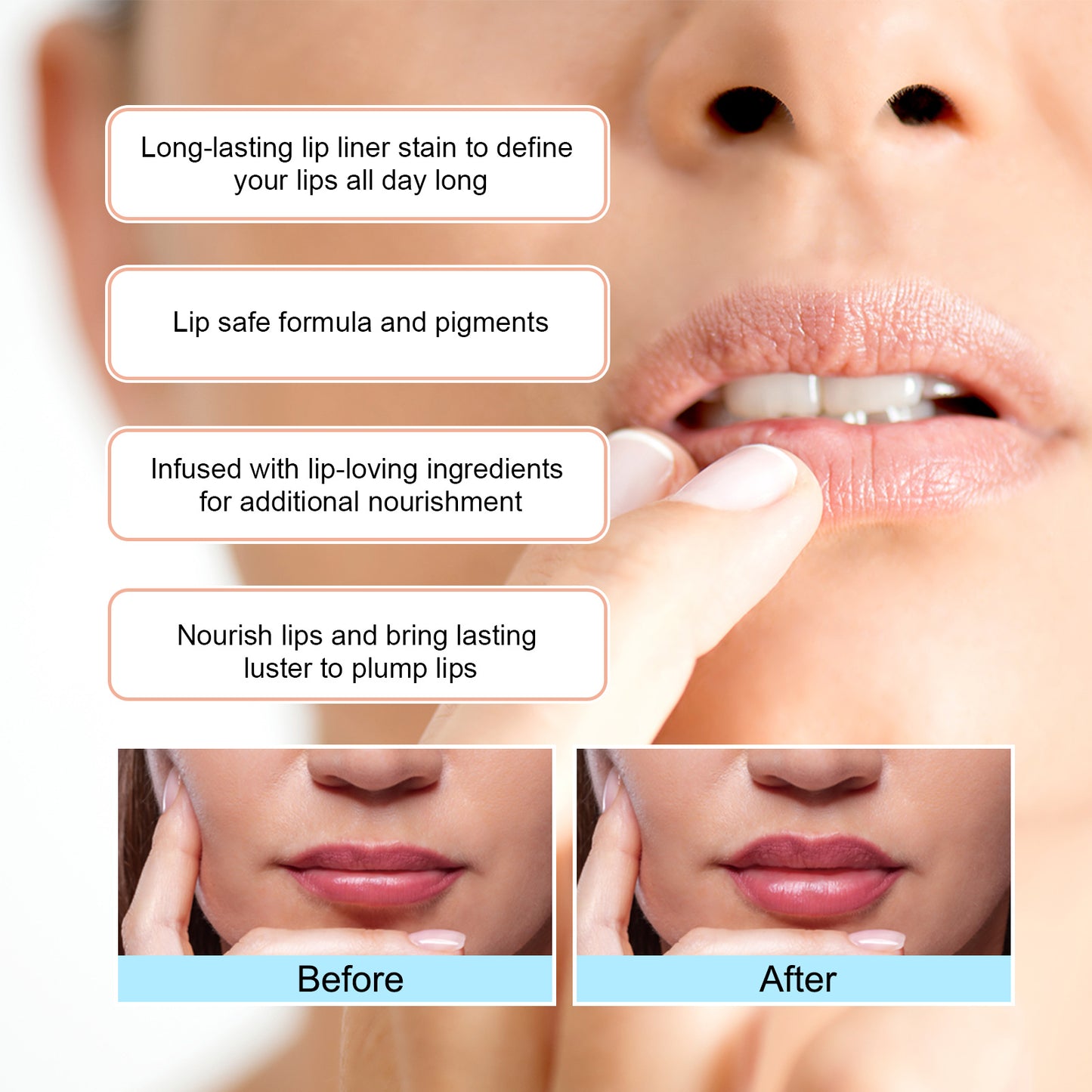 OUHOE Peel Off Lipliner