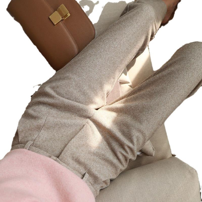 Women's High Waist Slimming Straight Trousers Women's High Waist Slimming And Straight | Ectron Online