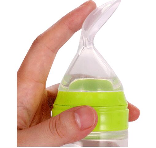 Silicone Baby Spoon Bottle Feeder