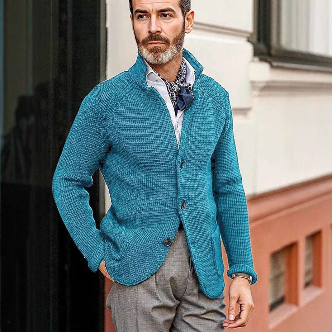 casual long sleeve knitted coat