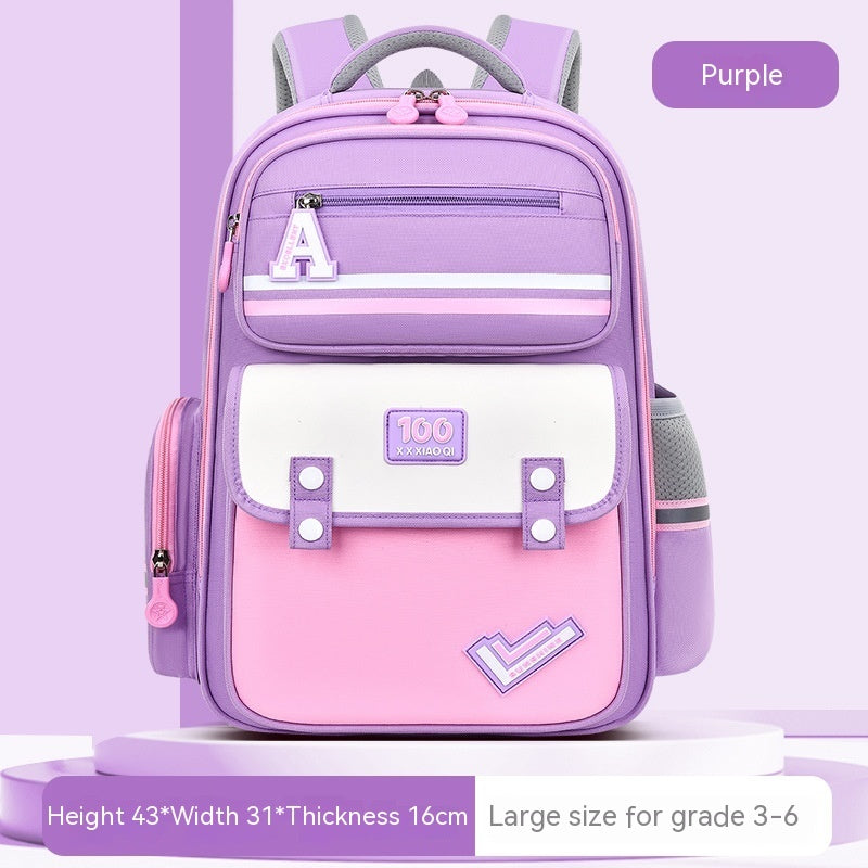 Spine & Waist Protection Schoolbag | Burden-Reducing Kids Backpack New Student Schoolbag Waist And Spine Pr | Ectron Online