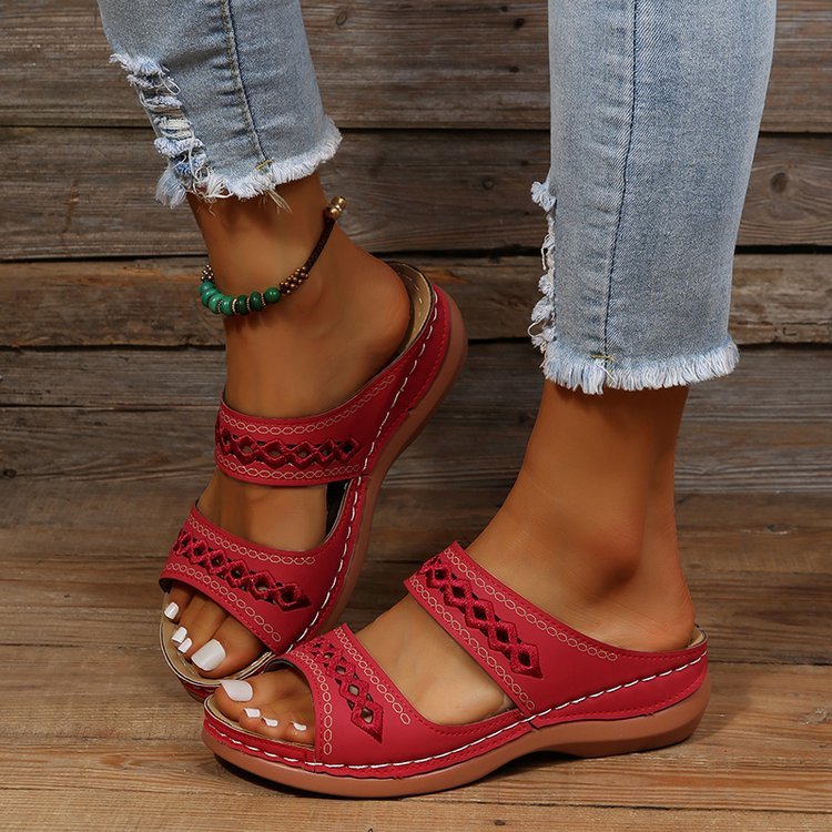 New One-word Slippers For Women Spring New Muffin Platform Slippers New One-word Slippers For Women Spring N | Ectron Online