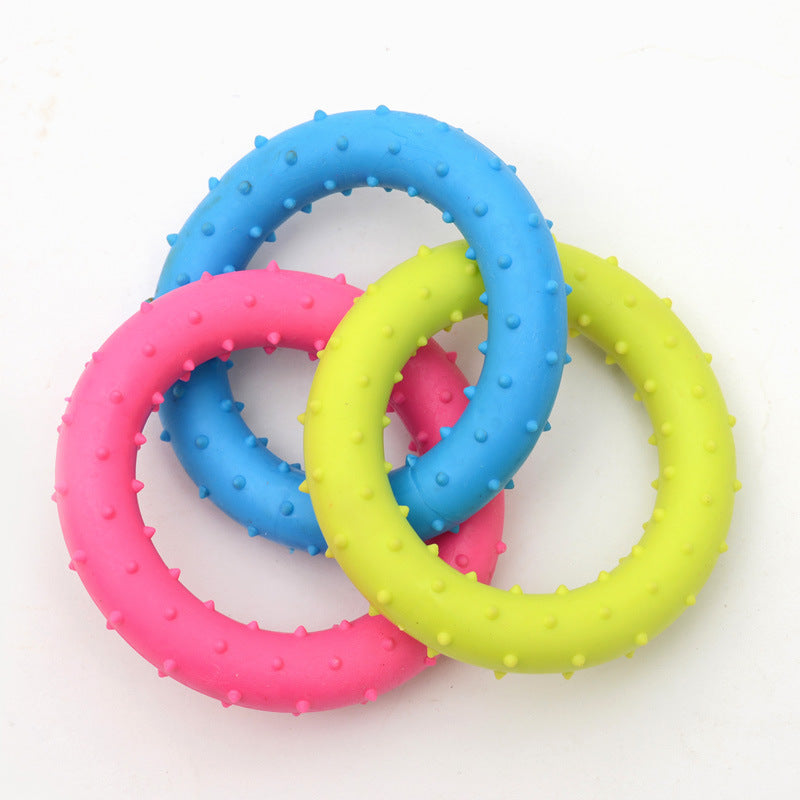 Rubber Barbell Pet Toy – Durable & Fun Chew Toy for Dogs TPR Rubber Barbell Pet Toy | Ectron Online