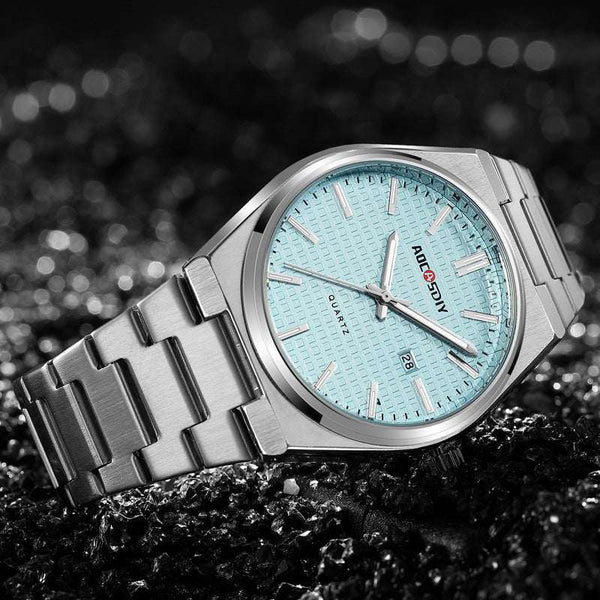 New Men's Fashion Steel Belt Watch