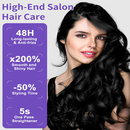 Professional Titanium Steam Hair Straightener Steam Straighteners For Hair, Profession | Ectron Online