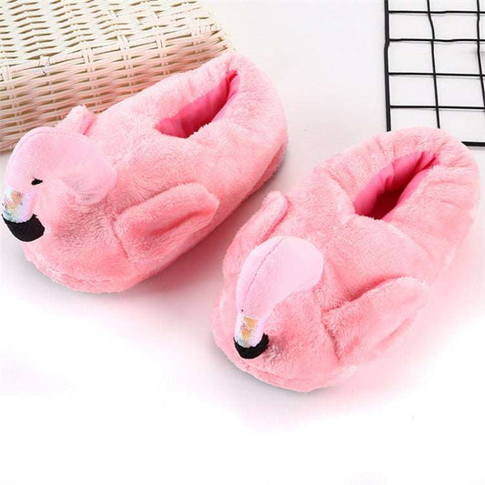 Winter Home Flamingo Non-slip Slippers