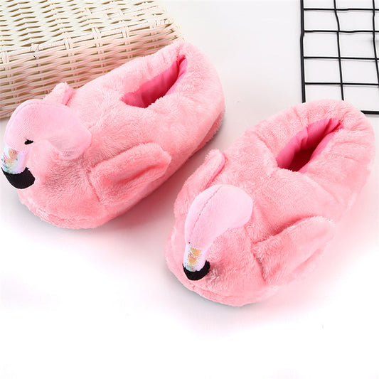 Winter Home Flamingo Non-slip Slippers