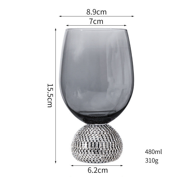 Light Luxury Diamond-encrusted Crystal  Wine Glass