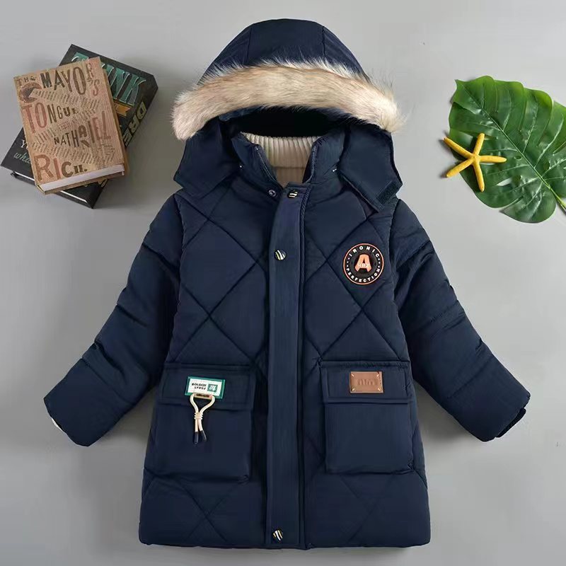 Boys' Winter Thick Cotton-Padded Jacket - Warm Wear Boys' Winter Wear Thick Cotton-padded Ja | Ectron Online