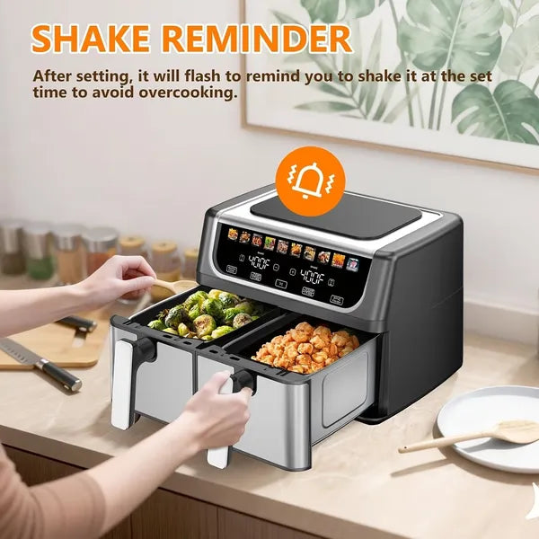 9.5 Quart Dual Basket Air Fryer | Double Basket with Sync Mode