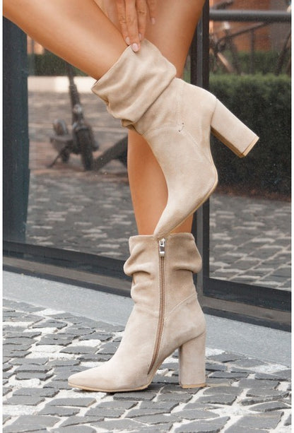 Fashion Personality Suede Low-cut Women's Boots