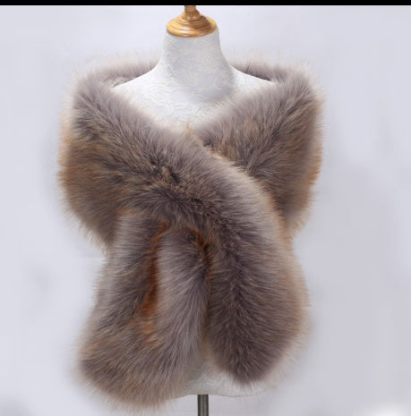 Elegant, Floor-Length Faux Fur Bridal Dress Outerwear & Jackets | Ectron Online