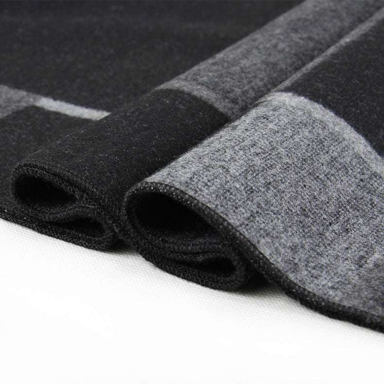 Men's Scarf European And American Cashmere Autumn And Winter Business Plaid