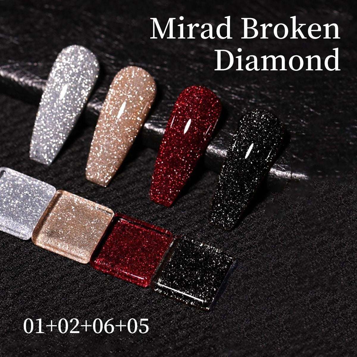 Flashy Reflective Nightclub-style Glitter Nail Gel