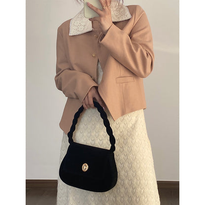 Temperament Chain Ingot Underarm Bag Retro