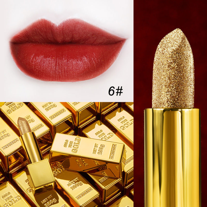 Velvet Matte Gold Lipstick – Non-Stick, Long-Lasting Shine Velvet Matte Non-stick Cup Is Not Easy T | Ectron Online