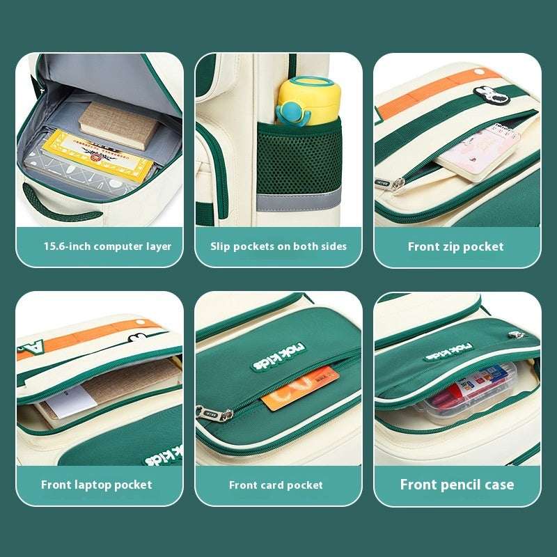 English Style College Backpack | Large Capacity Student Rucksack English Style Large Capacity College Bac | Ectron Online