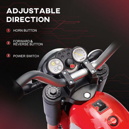 12V Kids Electric Motorcycle - 3-Wheel Ride-On with Headlights Electric Motorcycle for Kids | Ectron Online