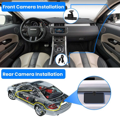 360° View 4-Channel Dash Cam - 1080P FHD Front & Triple Cabin/Rear Cameras 1Pc 360 Degree View FHD 4 Channel Dash C | Ectron Online