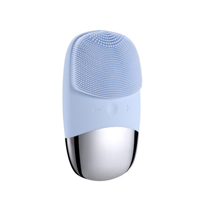{{ brand }} Mini Silicone Electric Facial Cleansing Brush - Sonic Skin Massager Blue Electric DC - Mini Silicone Electric Face Cleansing Br