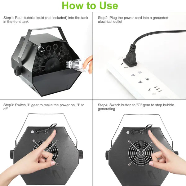 25W Pro Automatic Bubble Machine