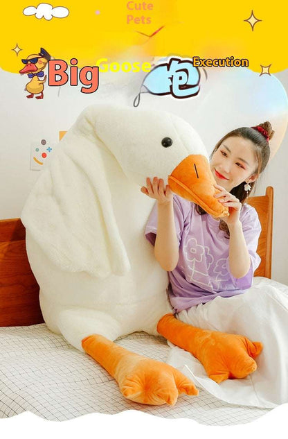 Big White Goose Plush Pillow Cute Big White Geese Pillow Plush Toy | Ectron Online