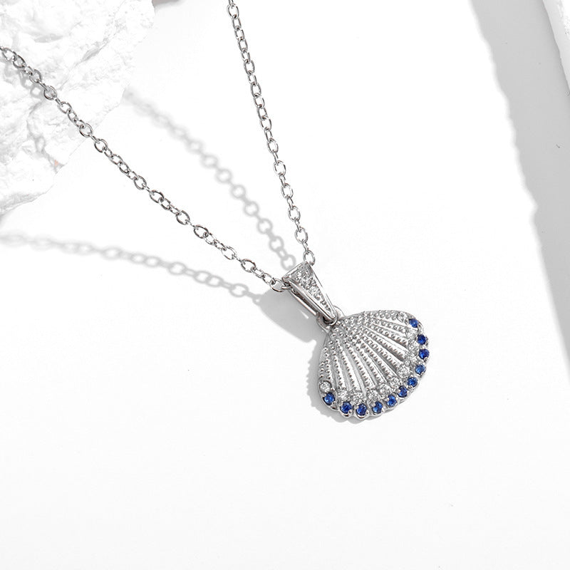 Strong Color Retention 18K Gold Ocean Series Pendant Gold Necklace