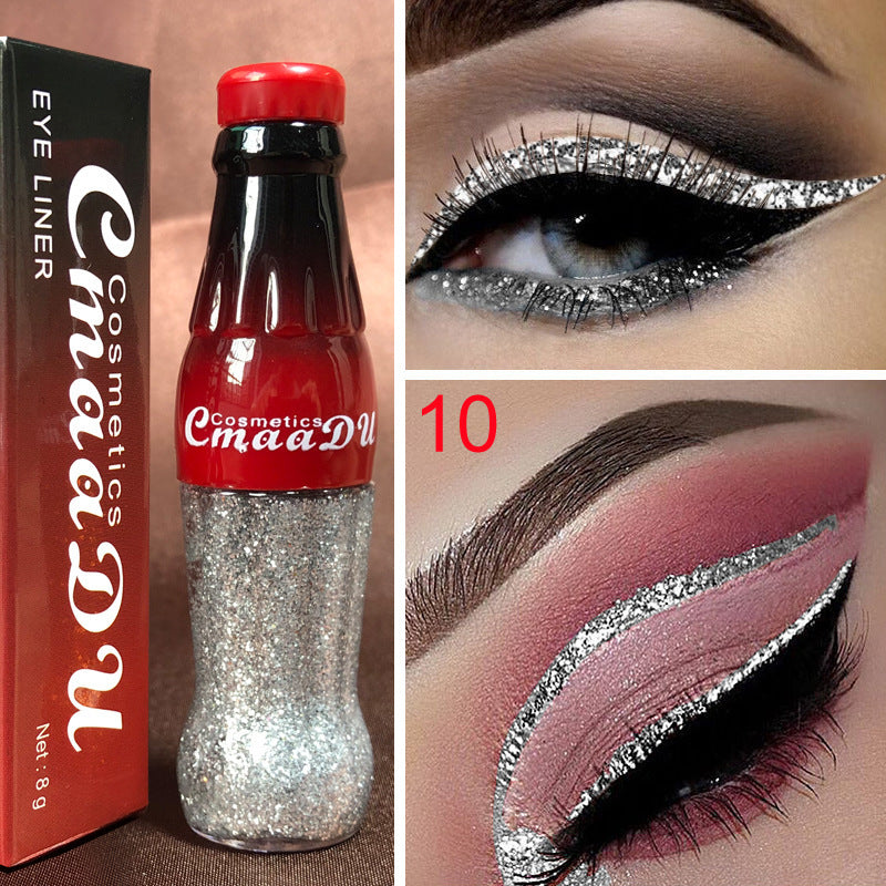 CmaaDu Color Glitter Glitter Glitter Liquid Eyeliner