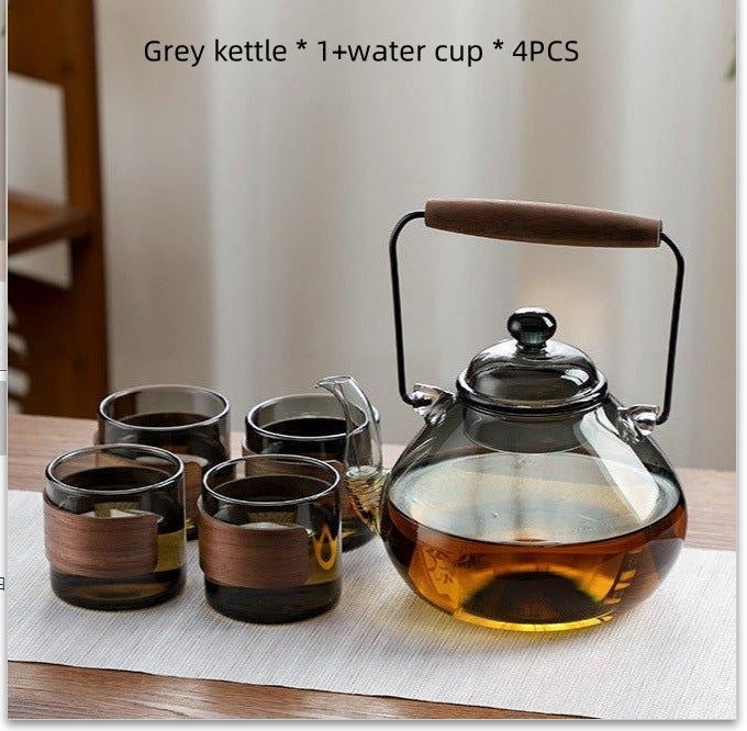 Japanese Style Black Walnut Wooden Handle Electric Kettle Accessories | Ectron Online