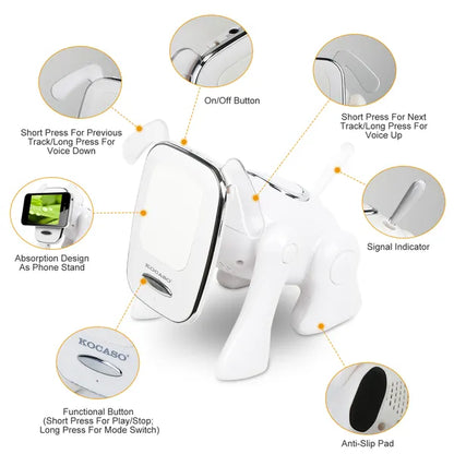 Puppy Wireless Speaker - Portable Mini Cute Animal Music Player