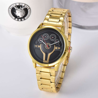Men's Steering Wheel Watch Steering Wheel Fashion Watch | Ectron Online