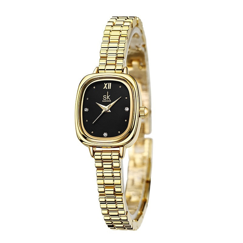 Waterproof Steel Belt Small Square Watch Steel Belt Waterproof Quartz Small Squar | Ectron Online