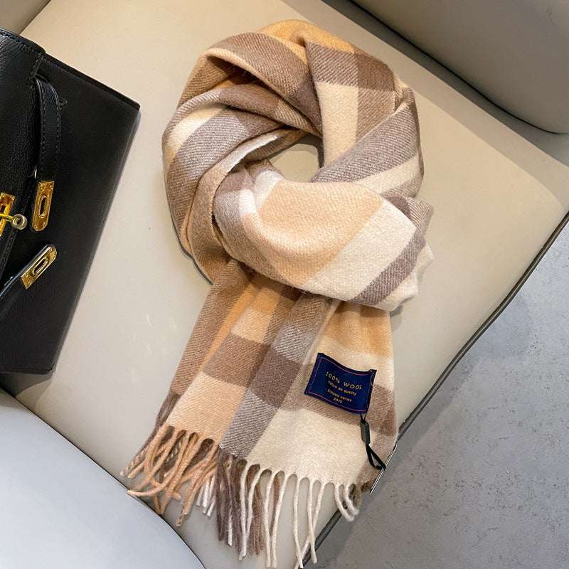 Men's Wool Scarf Wool Scarf Men's Winter Red New Style Fr | Ectron Online