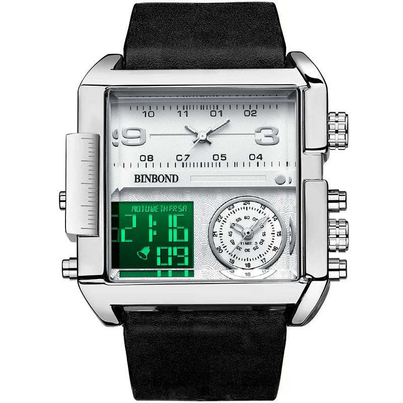 Men's Large Dial Sports Quartz Watch Men's Fashion Large Dial Multi-functiona | Ectron Online