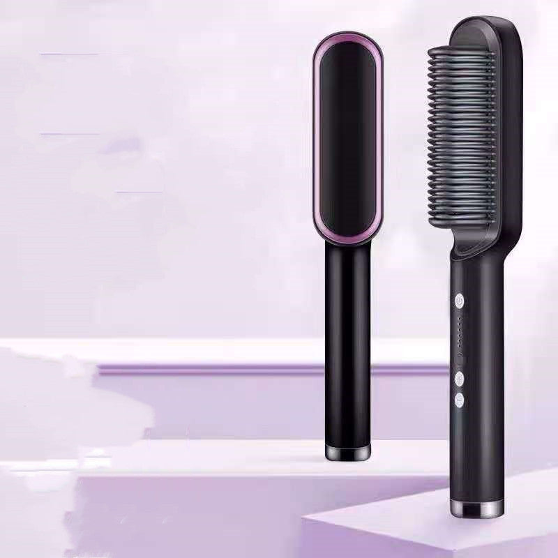 2-in-1 Hair Straightener Hot Comb with Negative Ion Curling Tong New 2 In 1 Hair Straightener Hot Comb Ne | Ectron Online
