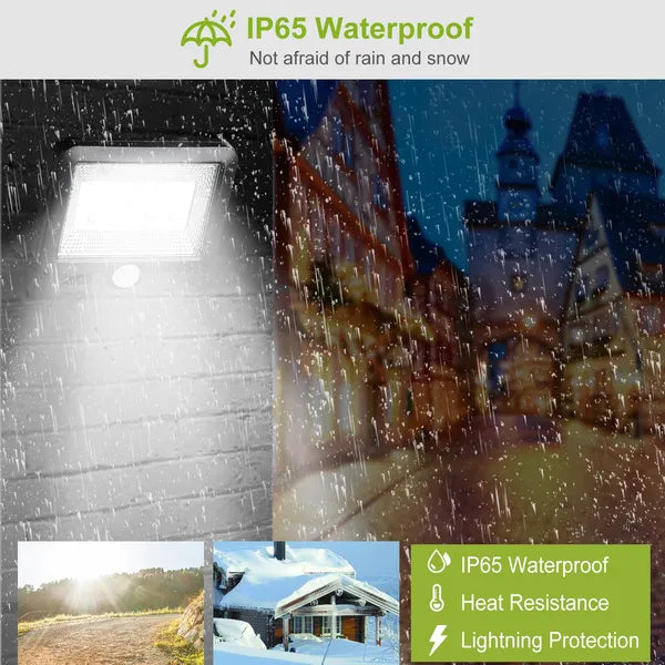 100 LED Solar Wall Lights Solar Powered Wall Lights Outdoor 100 LE | Ectron Online