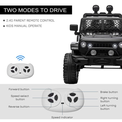 12V Kids Off-Road Ride On Truck - Battery Powered Car w/ Remote 12V Battery Powered Kids Ride On Car Off | Ectron Online