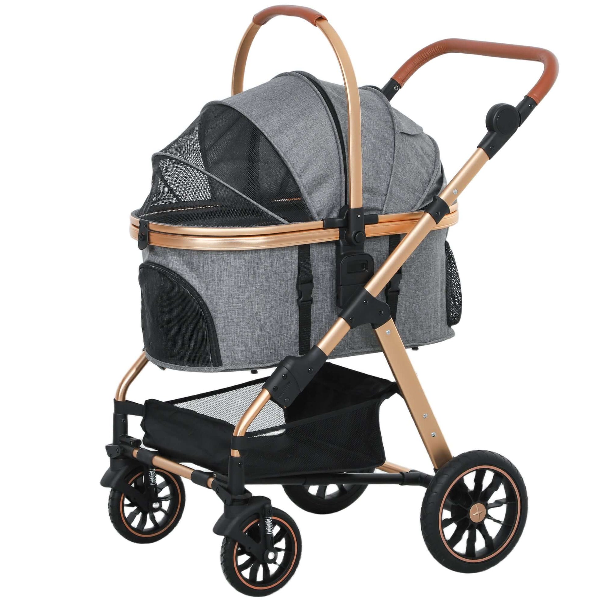 3-in-1 Dog Stroller with Detachable Cabin 3 In 1 Dog Stroller With Detachable Cabi | Ectron Online