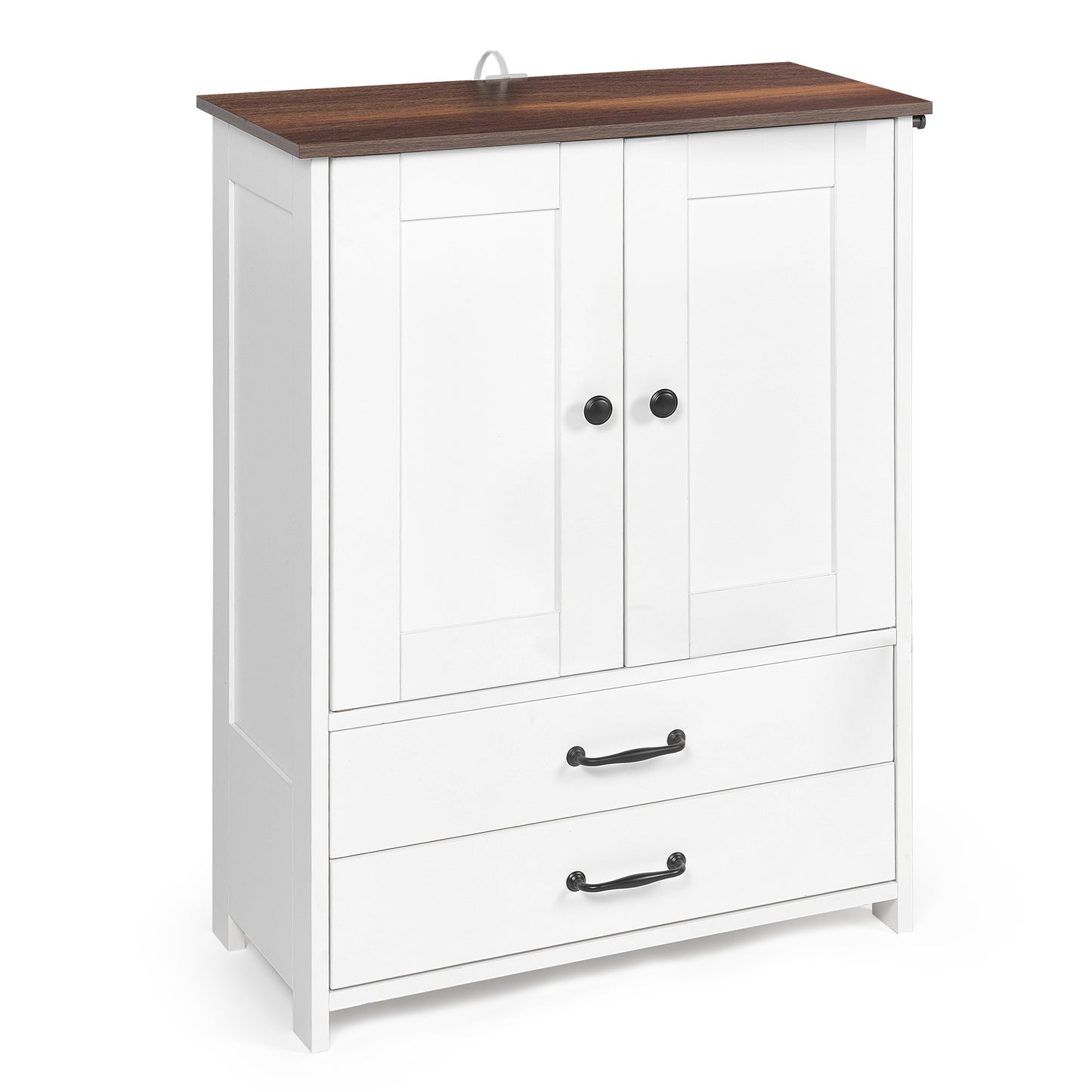 Dog Feeding Station - Double Door Locker with 2 Adjustable Bowls