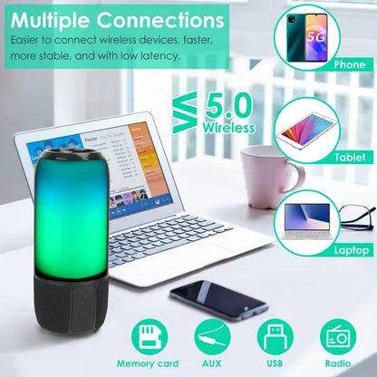 Wireless Portable Party Speaker - Loud Stereo with LED Lights Wireless Portable Speaker Loud Stereo Sp | Ectron Online
