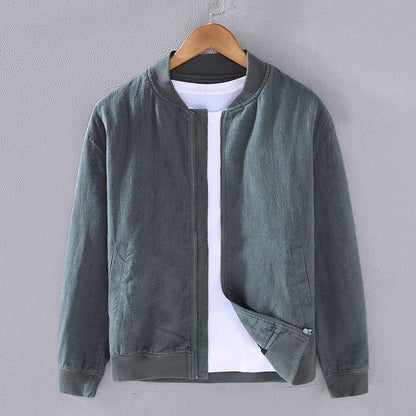 Men's Fashion Retro Ramie Casual Loose Jacket