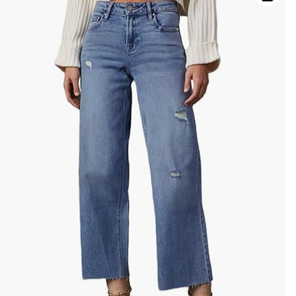 Women's High Waisted Loose Jeans Women's High Waisted Loose Jeans | Ectron Online
