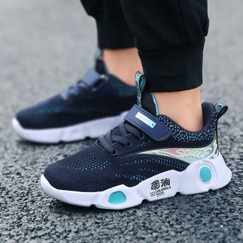 New Flying Knitted Sneakers for Kids & Men Hot Sell Children's New Men's Flying Kni | Ectron Online