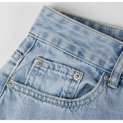 Ins Commuter Blue Pants Cotton Denim Women's Jeans