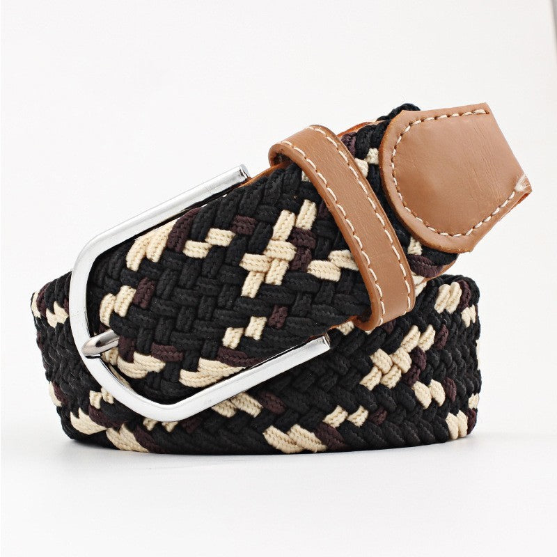Women's Canvas Pants with Braided Belt Women's Canvas Belt Student Pants Casual | Ectron Online