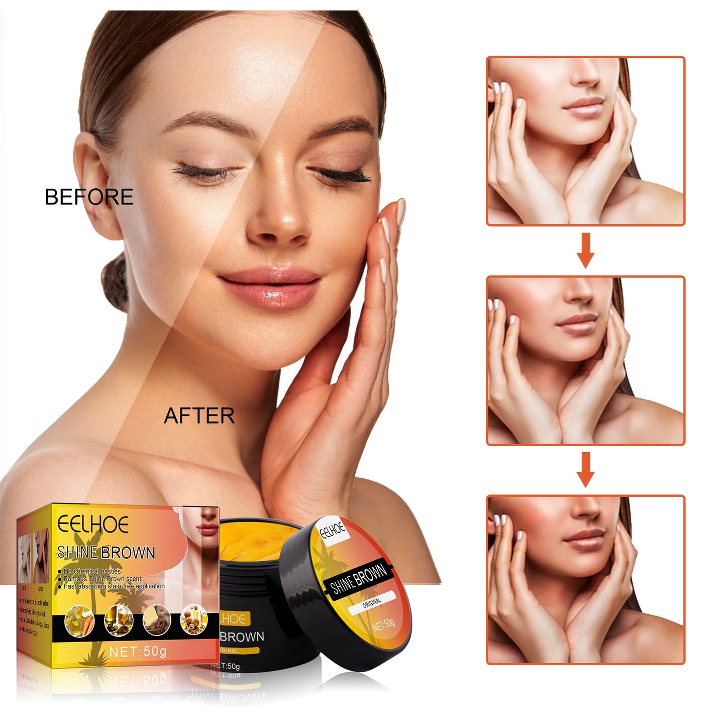 Wheat Complexion Body Tanning Moisturizer - Natural Glow Bronzing Lotion